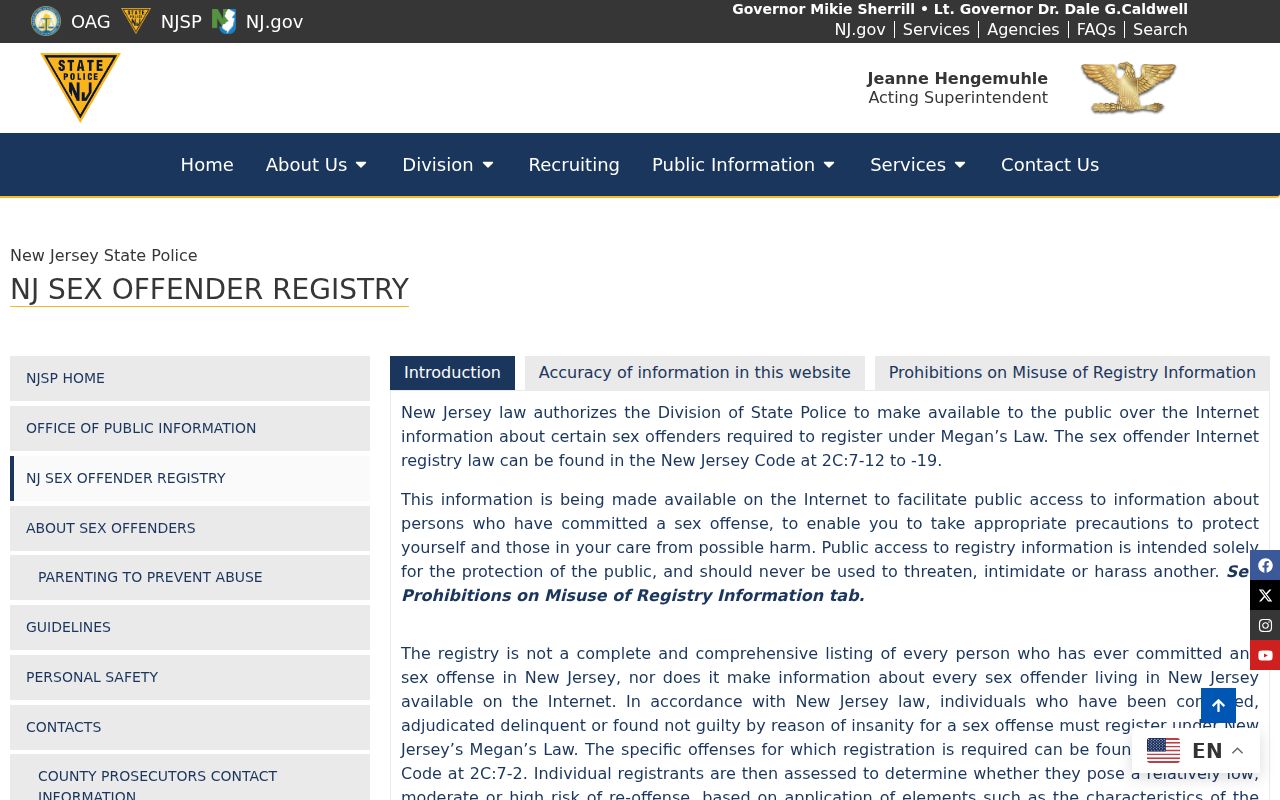 Perth Amboy residents directory official public safety registry source