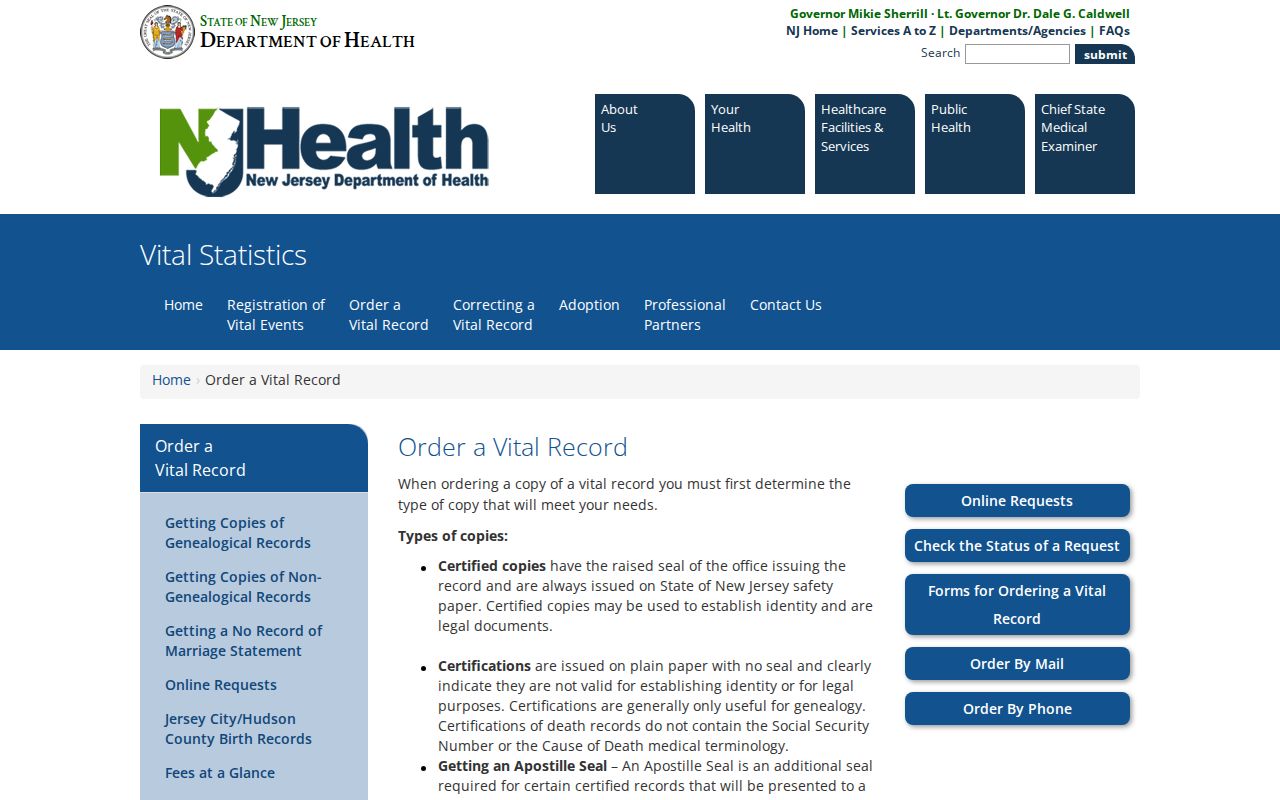 Perth Amboy resident lookup reference for New Jersey vital-record ordering